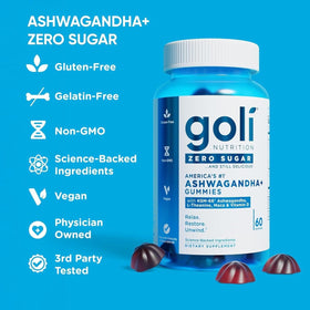 Goli Gummies Ashwagandha ingrédients et étiquette