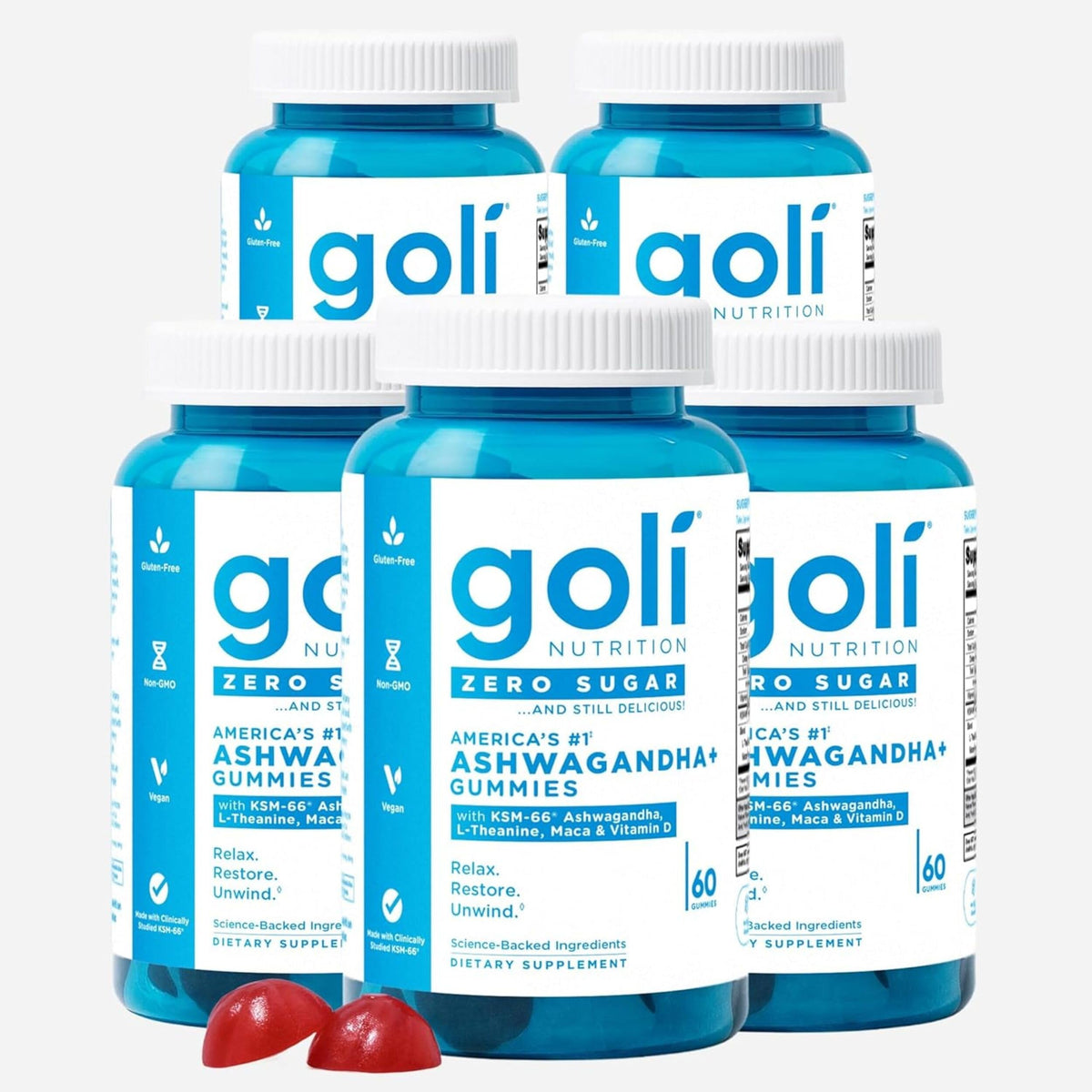 Goli Gummies Ashwagandha paquet de 300 unités vue de face