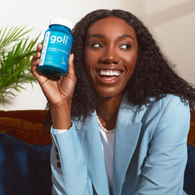 Goli Gummies Ashwagandha & Vitamine D vue rapprochée des gélifiés