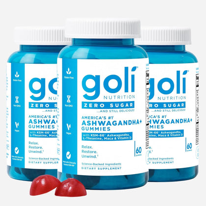 Goli Gummies Ashwagandha Zero Sucre 780g face avant