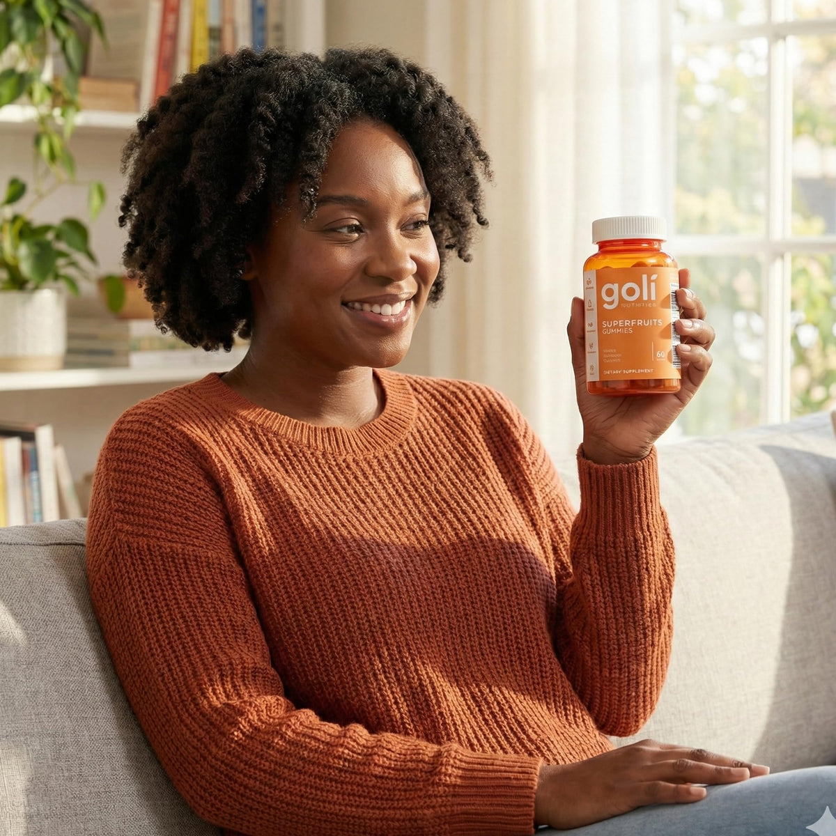 Goli Gummies Beauté Vegan, présentation sur une table
