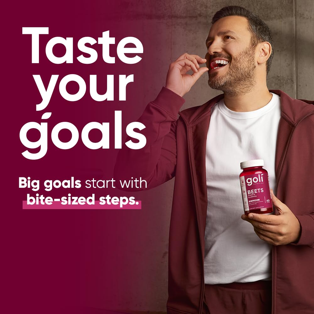 Goli Gummies Cardio Betteraves ouverts avec gummies visibles
