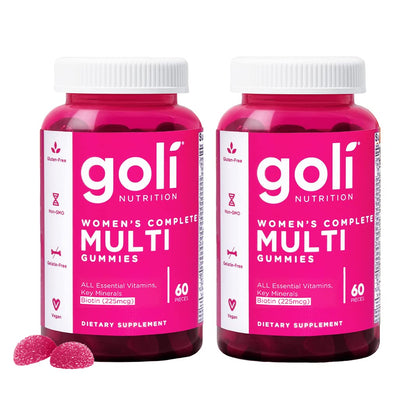 Goli Gummies Femmes 60 gummies en bouteille vue de face