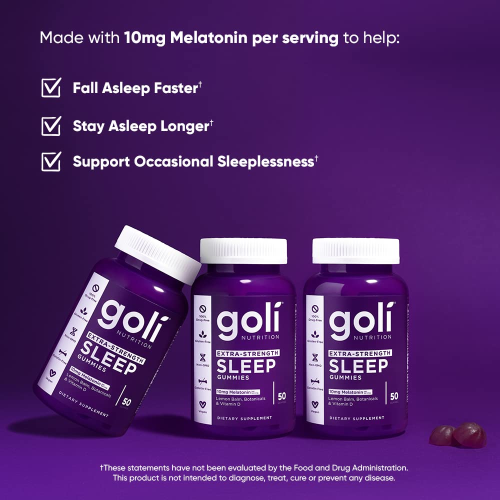 Goli Gummies Sommeil Extra Fort, ingrédients sur l'étiquette