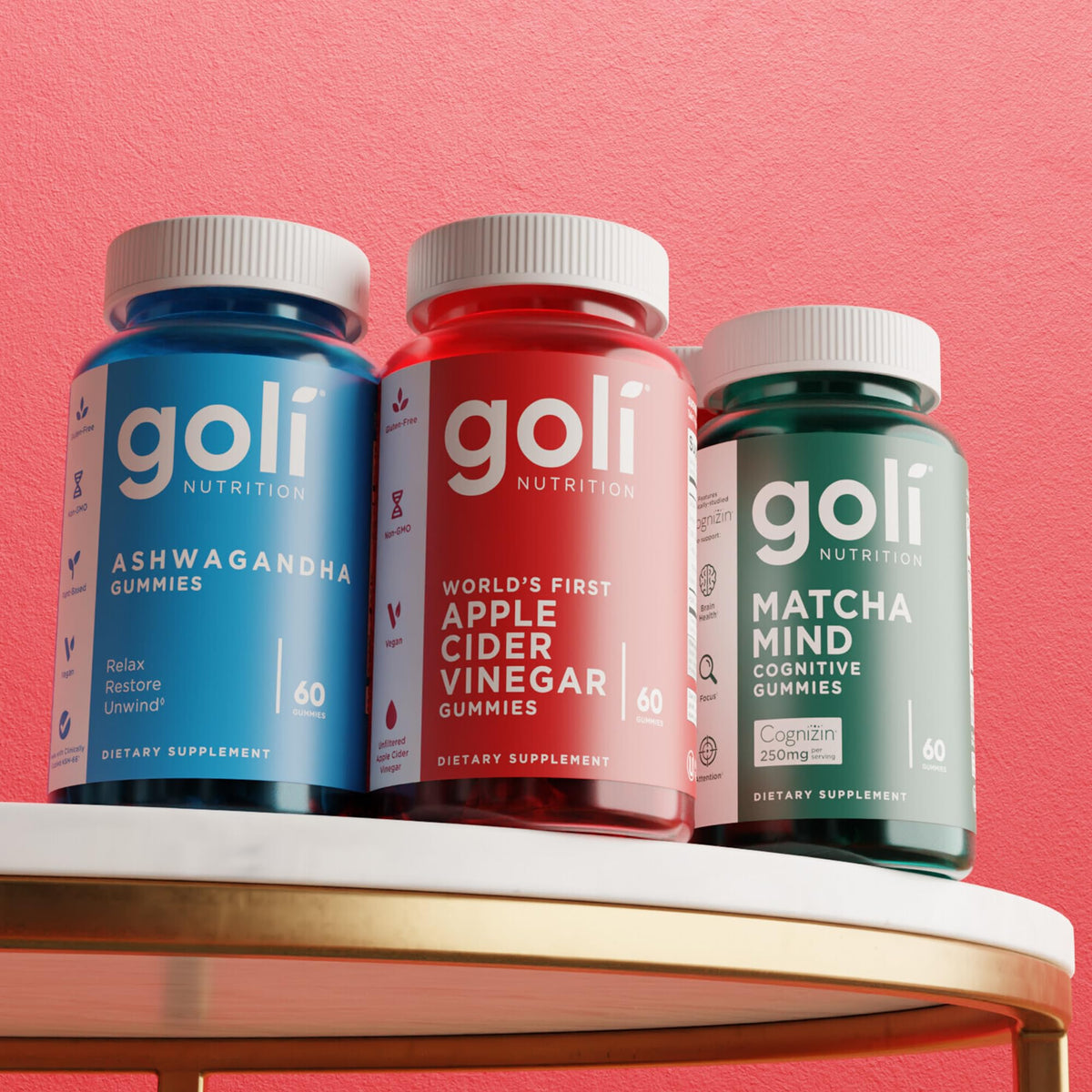 Goli Gummies Vinaigre de Cidre de Pomme avec fruits frais