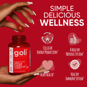 Goli Gummies Vinaigre de Cidre de Pomme montrant la texture des gummies