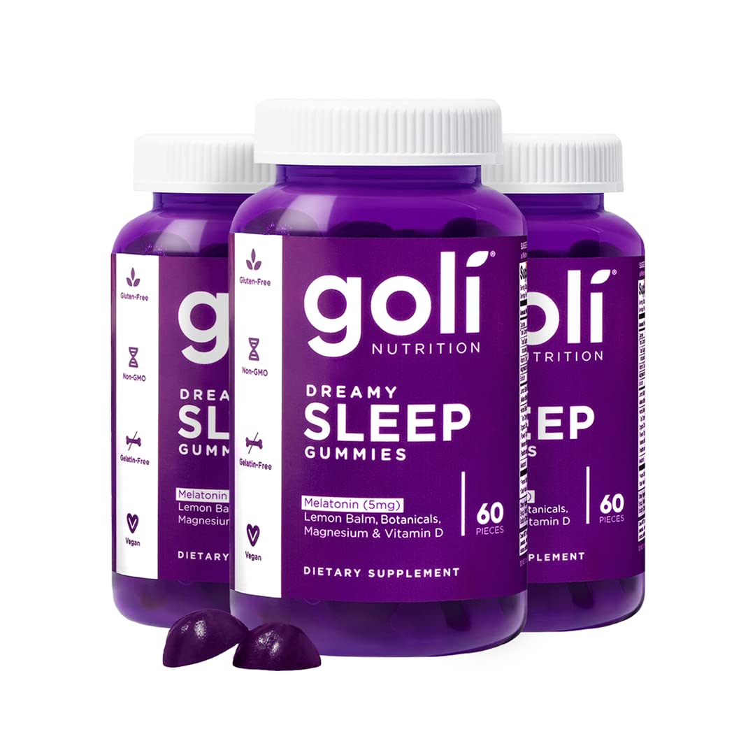 Goli Gummy de Sommeil - Flacon de 180 gummies avec étiquette