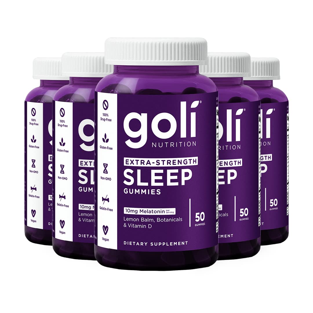 Goli Gummy Sommeil Extra Fort 10mg Melatonine bouteille vue de face