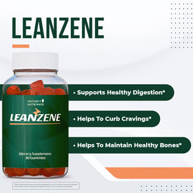 Gomme Leanzene ACV BHB format gummy sur une table