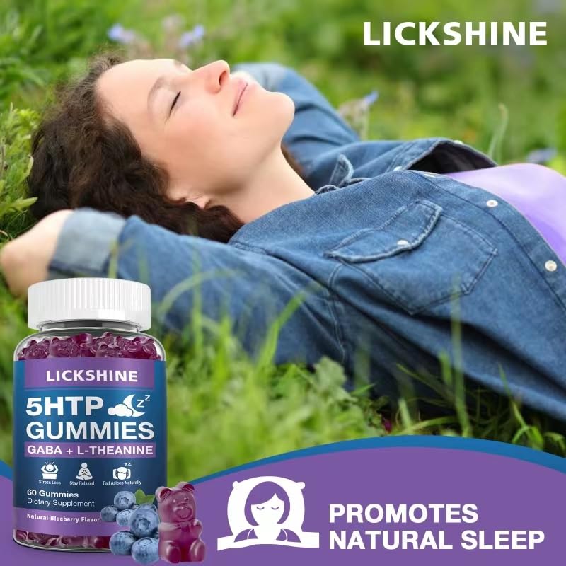Gommes 5-HTP GABA de lickshine emballage arrière