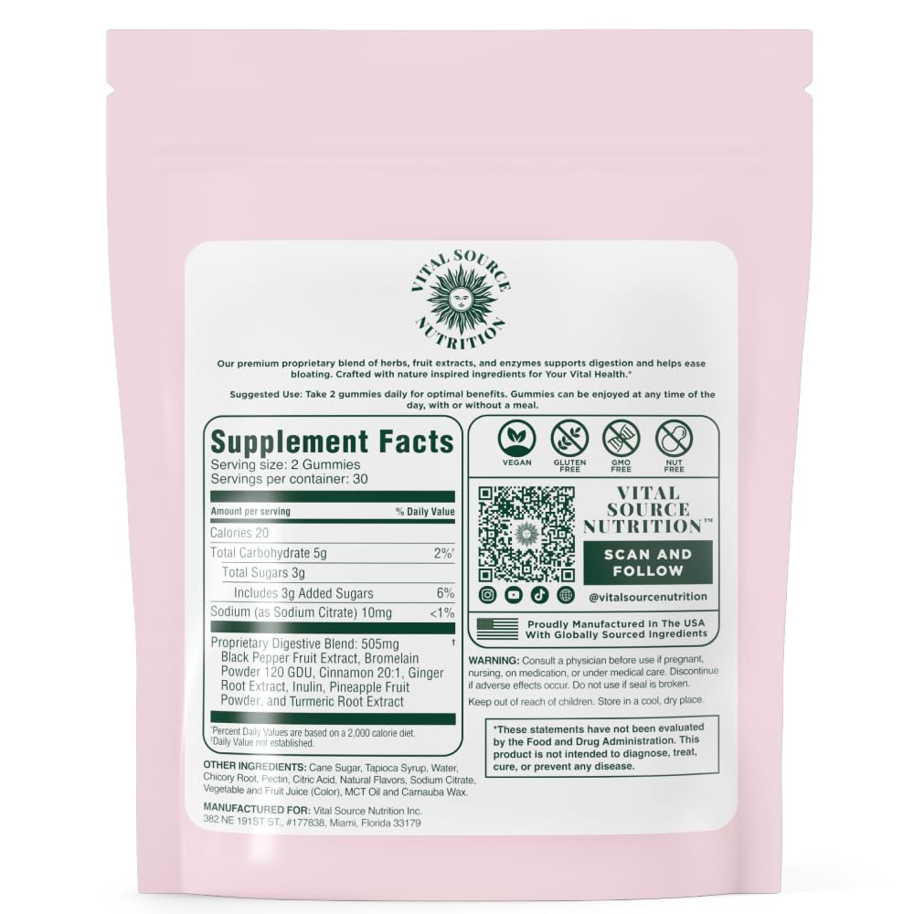 Gommes AiRi Vital Source Nutrition avec d'autres compléments alimentaires