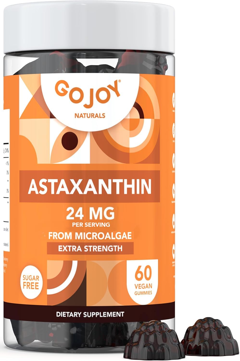 Gommes Astaxanthin GOJOY NATURALS en boîte de 60 unités