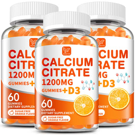 Gommes au calcium citrate Hudetex 1200 mg paquet de 3