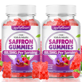 Gommes au safran softbear 10-en-1 vue de face avec emballage