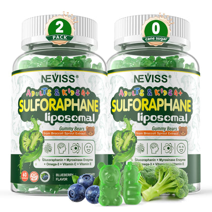 Gommes au sulforaphane NEVISS en boîte vue de face