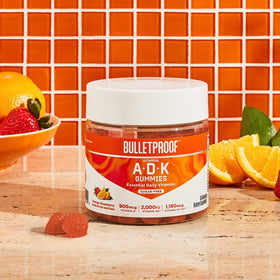 Gommes Bulletproof A+D+K avec étiquette de composition