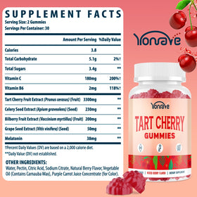 Gommes cerise Yonrave avec emballage et dosage