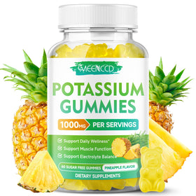 Gommes de Citrate de Potassium MEENCCD 1000mg saveur ananas avant