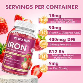 Gommes de fer CNCHEF en forme d'ours avec goût fraise