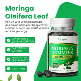 Gommes de Moringa VBTOP, vue de l'arrière du paquet