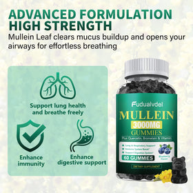 Gommes de Mullein Fudualvdel 3000mg dans une main