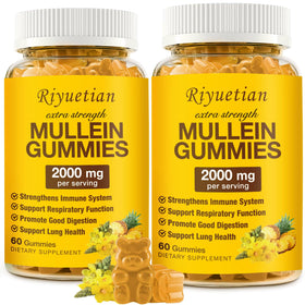 Gommes de Mullein Riyuetian 2000mg vue de face avec emballage