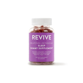 Gommes de sommeil REVIVEEO avec saveur de myrtille, vue de face