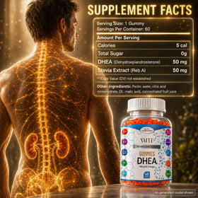 Gommes DHEA 50mg de VAITE sur une table
