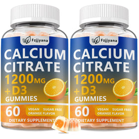 Gommes Fzjjyana Calcium Citrate orange avec centre liquide