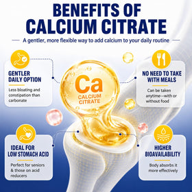 Gommes Fzjjyana Calcium Citrate sur une table