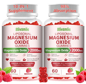 Gommes liposomales de magnésium Blivsmlie 2000mg, vue de face