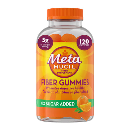 Gommes Metamucil pour adultes, 120 gommes au goût orange, vue de face