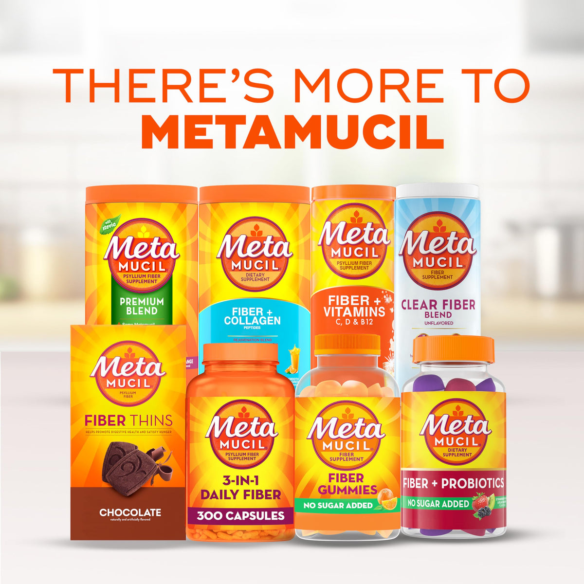 Gommes Metamucil, vue de côté de l'emballage