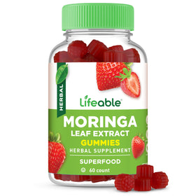Gommes Moringa Lifeable 60 unités avec packaging avant