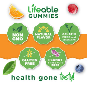 Gommes Moringa Lifeable avec affichage des ingrédients