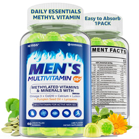 Gommes multivitamines NEVISS 50+ en pot vu de face