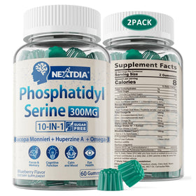Gommes Nextdia Phosphatidylsérine 300mg vue de face avec emballage