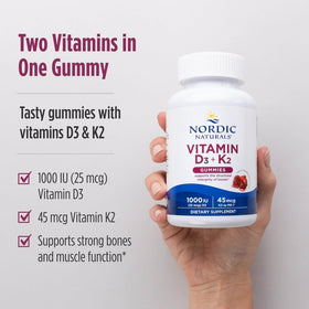 Gommes Nordic Naturals avec arrière-plan naturel
