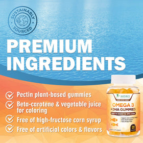 Gommes Omega 3 Nature's Nutrition dans une main