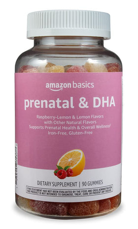 Gommes prénatales Basics framboise et citron, emballage avant