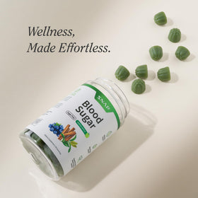 Gommes Snap Supplements sur une surface en bois