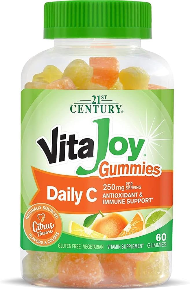 Gommes Vitajoy Daily C 250mg de 21st Century, vue de face