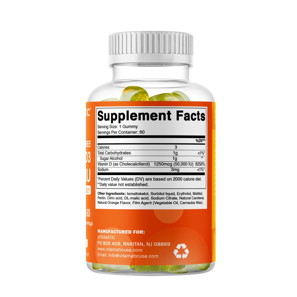 Gommes Vitamatic en gros plan