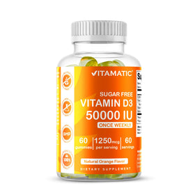 Gommes Vitamatic Vitamine D3 50 000 UI vue de face