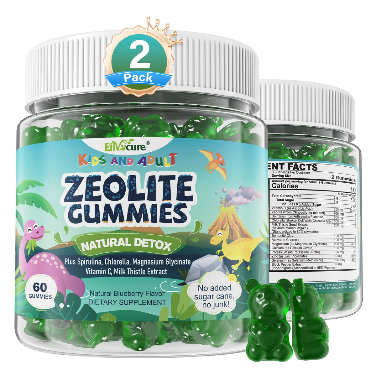 Gommes Zeolite EnvyCure vue avant avec emballage
