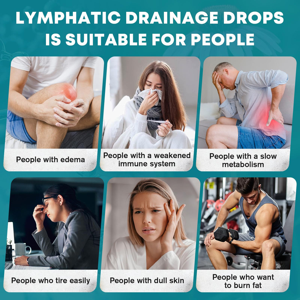 GONGOTA Gouttes Drainage Lymphatique 11 en 1 gouttes en action