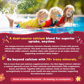 GONGOTA Gummies Calcium Citrate 500mg 60 pièces avec des fruits
