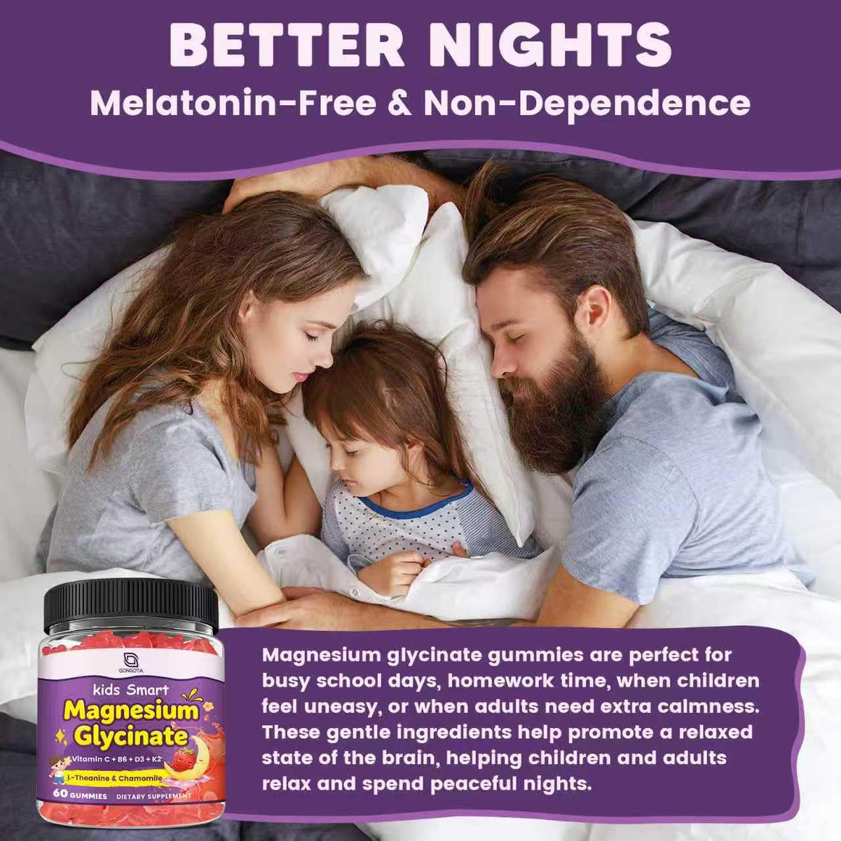 GONGOTA Gummies de Magnésium 400/200mg en main