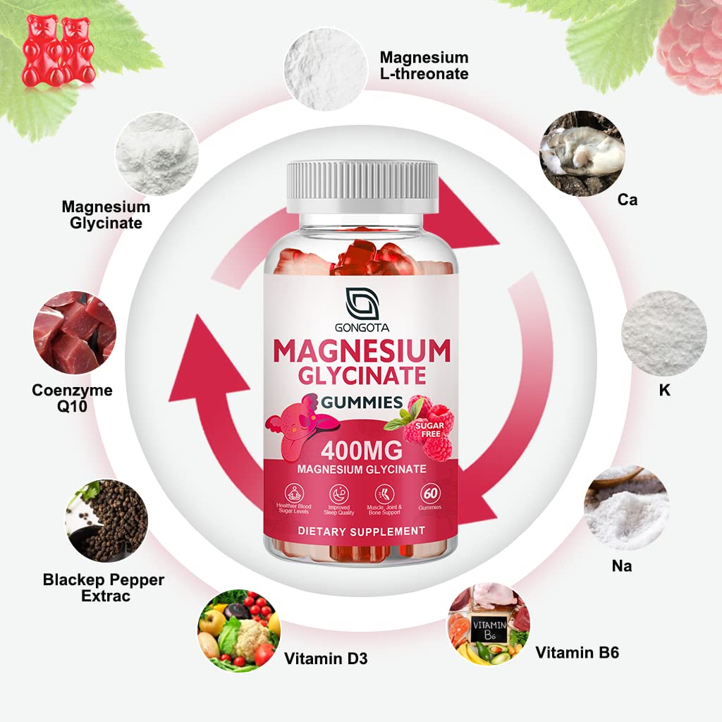 GONGOTA Gummies de Magnésium Glycinate 400 mg, emballage