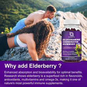 GONGOTA Gummies Glucosamine Chondroitin montrant la texture des gummies